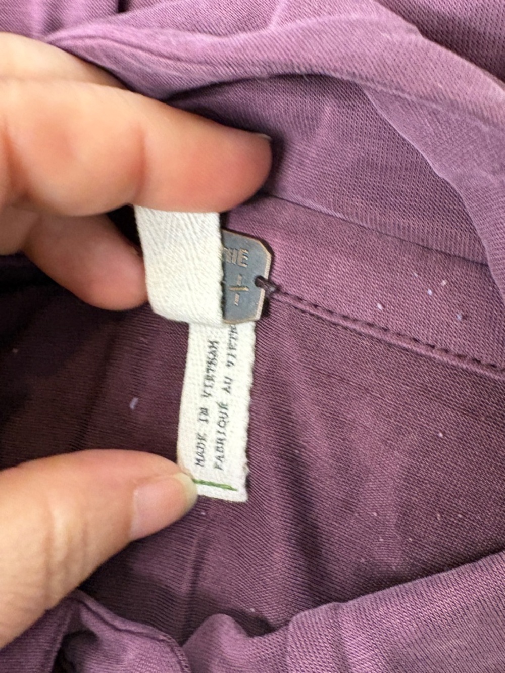We The Free Free People Oversized Collared Shirt XS 100% Cotton RN66170 Purple - Picture 7 of 7